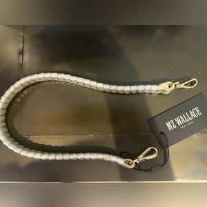 MZ Wallace metallic purse strap